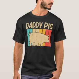 Schwein für Männer Vater Bacon Animal Swine Bauer  T-Shirt