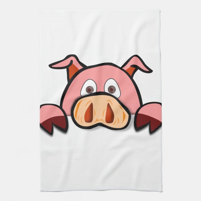 Schwein-Geschirrtuch Geschirrtuch (Vertikal)