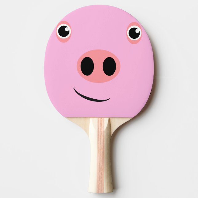 Schwein-Gesicht Tischtennis Schläger (Vorderseite)