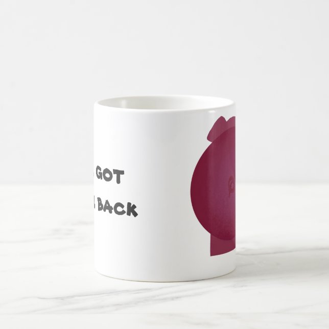 Schwein - ich habe Ihre Rückseite Kaffeetasse (Mittel)