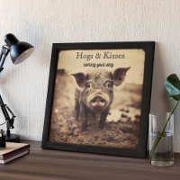 Schwein im Schlamm, Hunde und Küsse