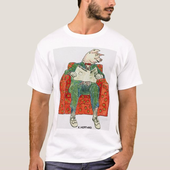 Schwein Inquier T-Shirt (Vorderseite)