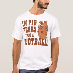 Schwein-Jahr-Fußball T-Shirt