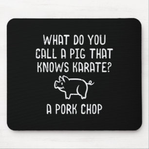 Schwein kennt Karate Schweinekotelett Lustiger Sch Mousepad