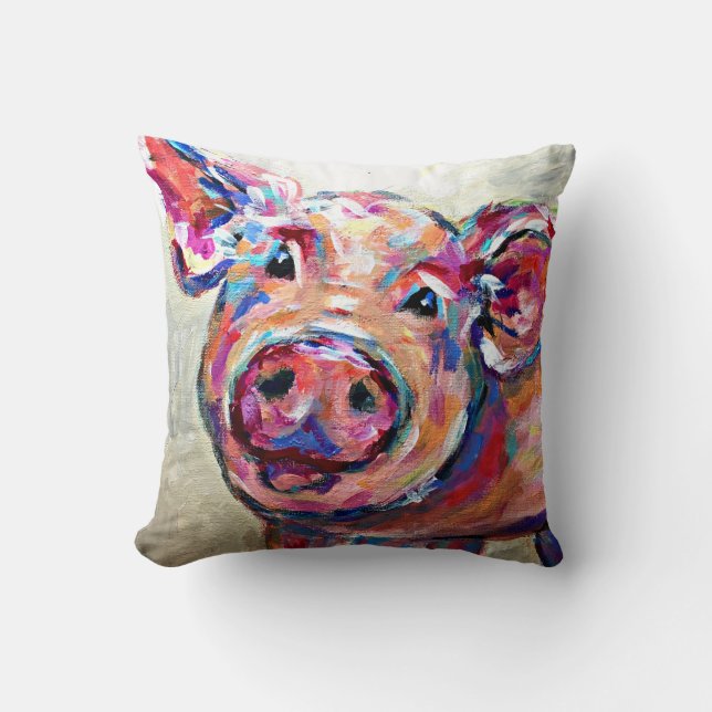 Schwein-Kissen Kissen (Vorderseite)