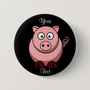 Schwein-Knopf Button