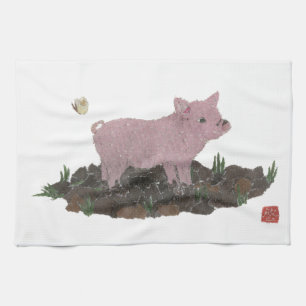 Schwein Küchentuch