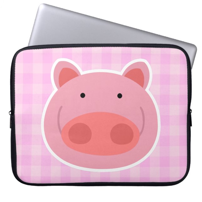 Schwein Laptopschutzhülle (Vorderseite)