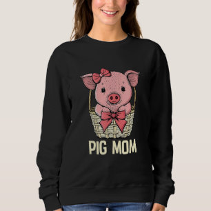 Schwein-Mama Schwein Liebhaber Frauen Bauernhof Ti Sweatshirt