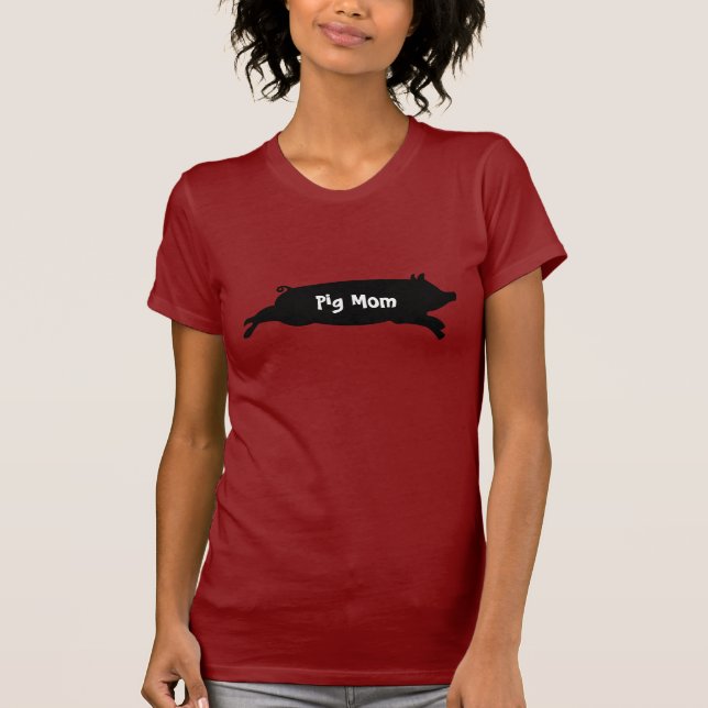 Schwein-Mama T-Shirt (Vorderseite)