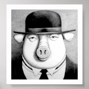 Schwein-Mann Poster