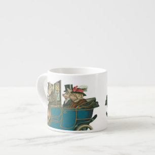 Schwein-Nachtheraus - lustige Vintage Expresso Espressotasse