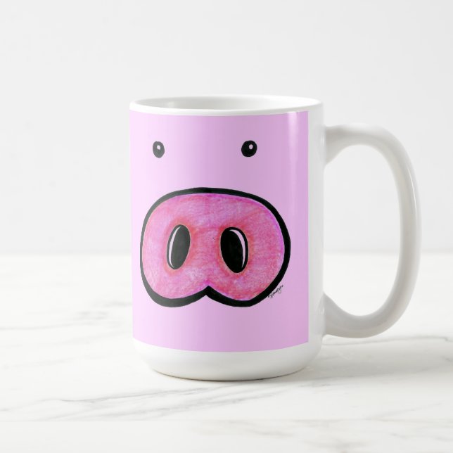 Schwein-Nasen-Kaffeetasse Kaffeetasse (Rechts)