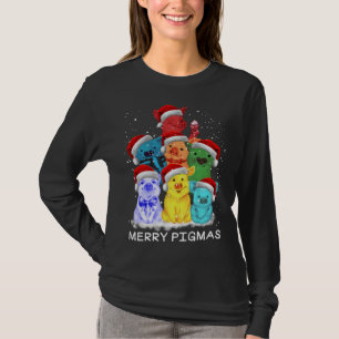 Schwein Ornament Dekoration Weihnachtsbaum Merry P T-Shirt