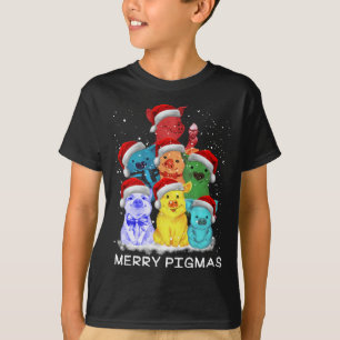 Schwein Ornament Dekoration Weihnachtsbaum Merry P T-Shirt