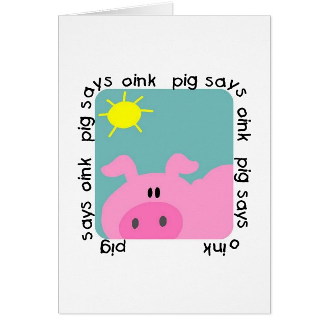 Schwein sagt Oink T-Shirts und Geschenke (Vorne)