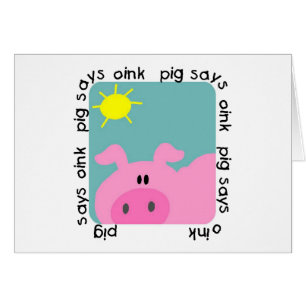 Schwein sagt Oink T-Shirts und Geschenke