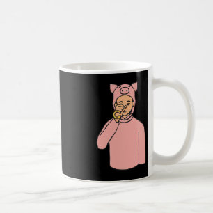 Schwein Tier ASL Handgesture Deaf Hörverlust Awar Kaffeetasse