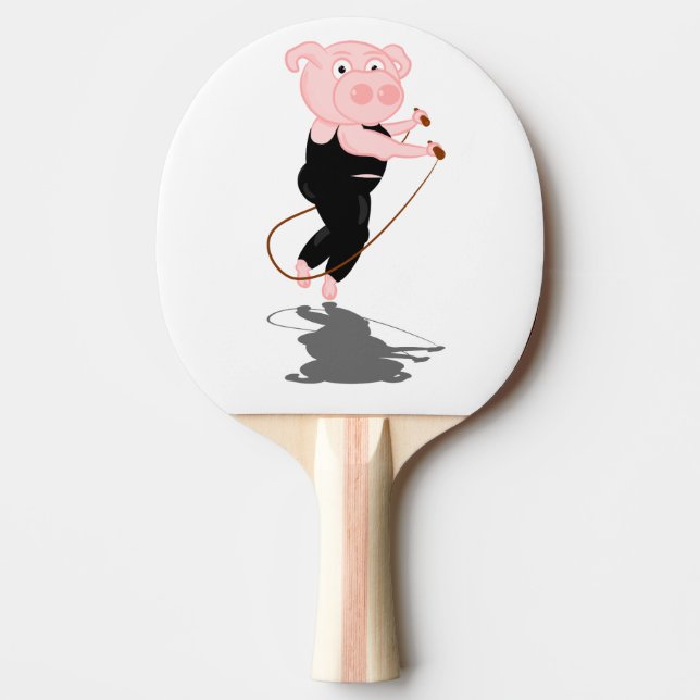 Schwein Tischtennis Schläger (Vorderseite)