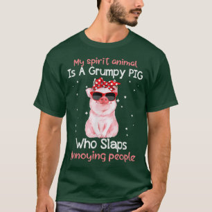 Schwein über meinem Geiststier ist gruselig Schwei T-Shirt
