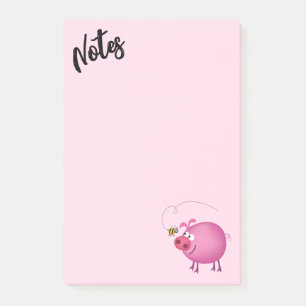 Schwein und Bienenfreunde  Post-it Klebezettel