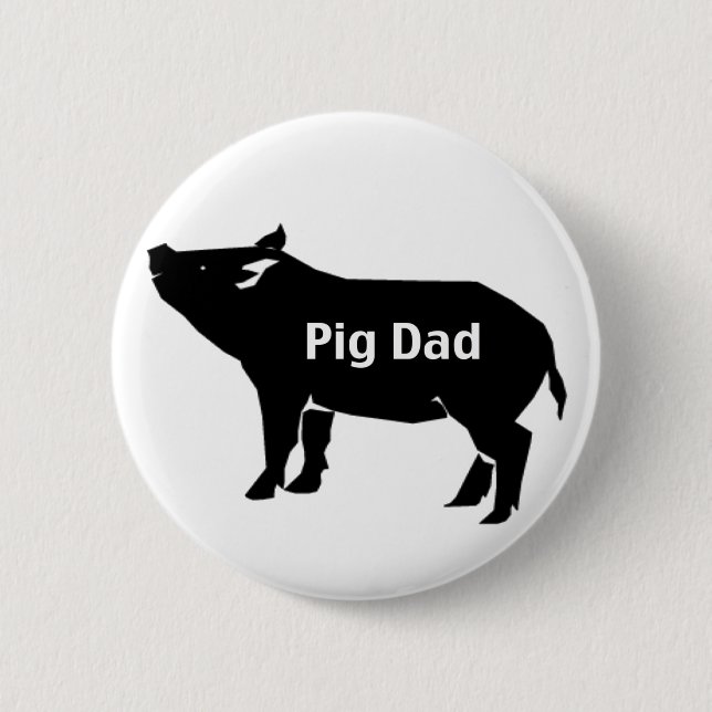 Schwein-Vater Button (Vorderseite)