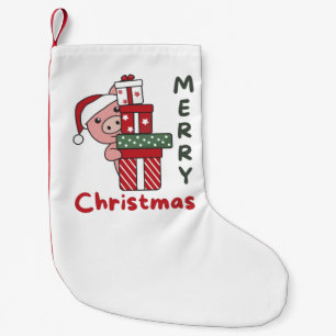 Schwein Weihnachtsgeschenk Wintertiere Schweine Kleiner Weihnachtsstrumpf