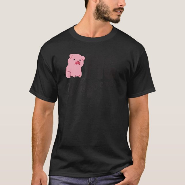 Schwein Whisperer, Hog Lover, Niedlicher Bauer, Fu T-Shirt (Vorderseite)