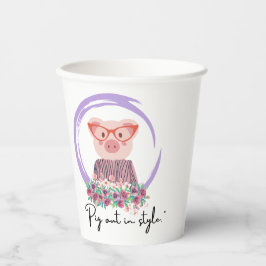 Schwein-Zitat Pappbecher