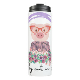 Schwein-Zitat Thermosbecher