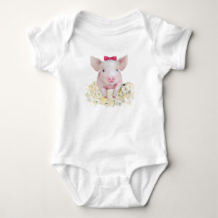 Schweinbabykleidung, Babybodysuit, Säugling Baby Strampler