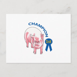 SCHWEINCHAMPION POSTKARTE