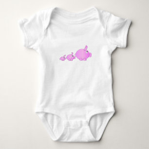 Schweinchenfamilie Baby Strampler