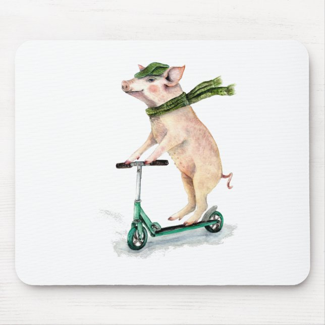 Schweine auf einem Roller Mousepad (Vorne)