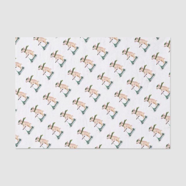 Schweine auf einem Roller Seidenpapier (Vorderseite)