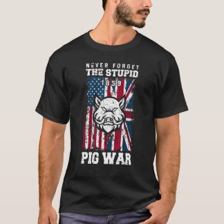 Schweine Bauer vergessen nie den dummen Schweinekr T-Shirt