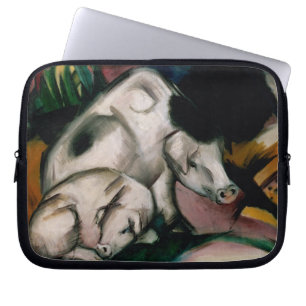 Schweine, c.1912 (Öl auf Leinwand) Laptopschutzhülle