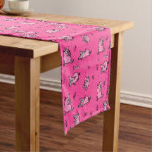 Schweine-Carton-Rosa-Tischläufer