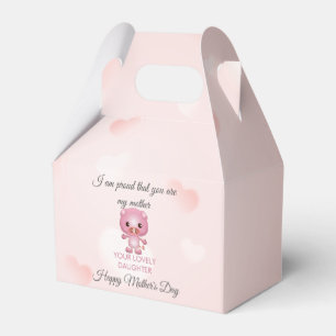 Schweine-Cartoon-Muttertag Geschenkschachtel