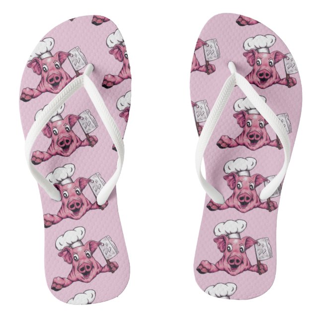 Schweine Die hamizide Maniac Cheeky Fun Original A Flip Flops (Fußbett)