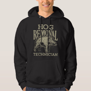 Schweine-Entferner-Techniker T-Shirt Wildschweinja Hoodie