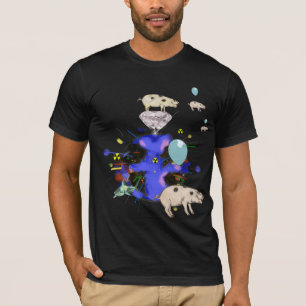 Schweine entkommen, explodierende Welt T-Shirt