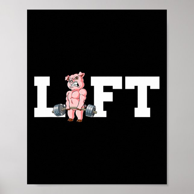 Schweine-Fahrstuhl Poster (Vorne)