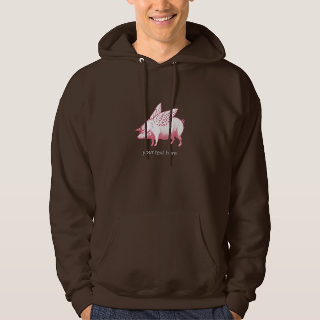 Schweine fliegen! hoodie (Vorderseite)