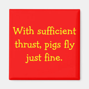 Schweine fliegen magnet