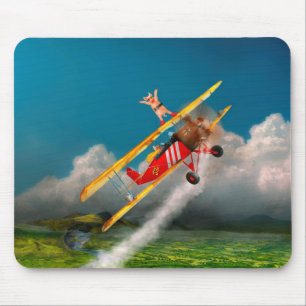 Schweine - Flugzeug - Wildschweine Mousepad