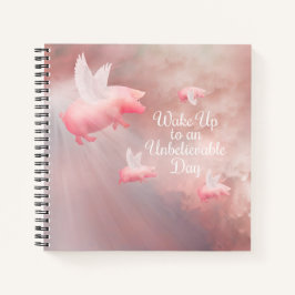 Schweine Fly-an-Unglaubliches Day-Notebook Notizbuch