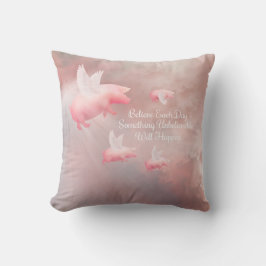 Schweine Fly-an-Unglaubliches Day Throw Kissen