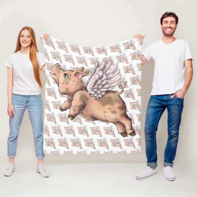 Schweine Fly Fleecedecke (Beispiel)