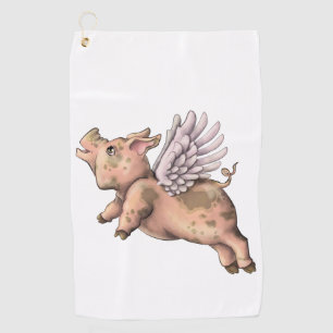 Schweine Fly Golfhandtuch